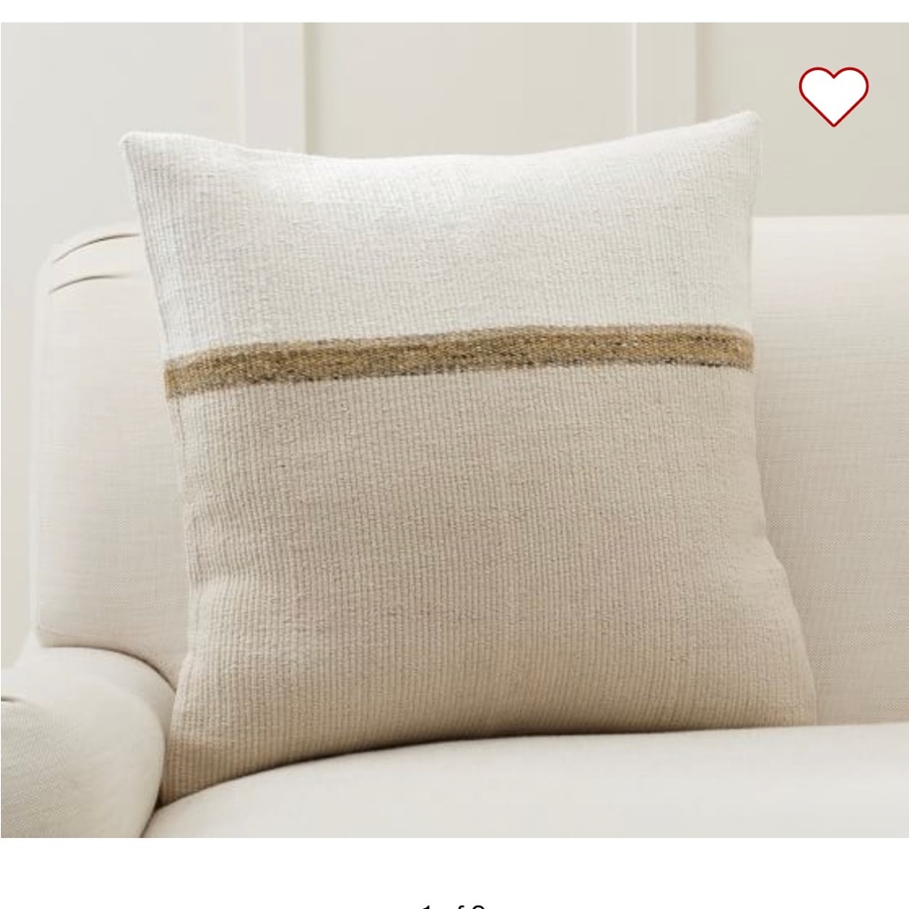 Pottery Barn Darren pillow covers- set of 2. New with tags.